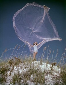 woman with net