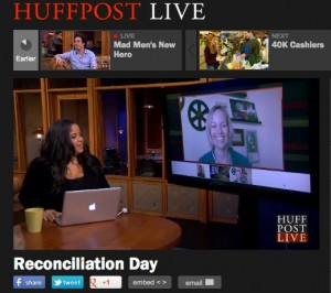 Watch the 30 minute HuffPo Live panel regarding Reconciliation by clicking on the link to the left.  (Featuring: Alvin, going through a divorce, Amy Alkon, the Advice Goddess, and me-- all sharing our experiences and wisdom.