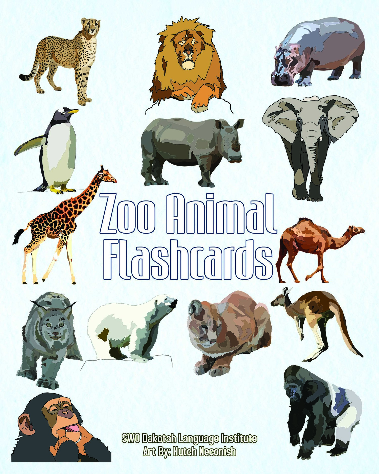 FCT012 - Teacher sized flashcards of Zoo Animals — Sisseton-Wahpeton Oyate  Dakotah Language Institute