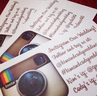 Instagram wedding hashtag, social media weddings