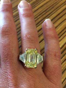 Big, Yellow And Fabulous! 5.02 Carat Yellow Diamond Finds A Home!