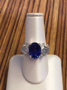 A One-Of-A-Kind Vintage-Inspired Blue Sapphire Ring