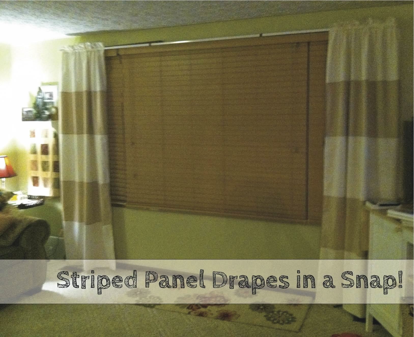 striped drapes tutorial