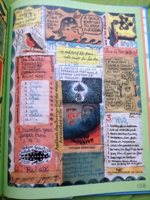 visual journaling; Lynda Barry