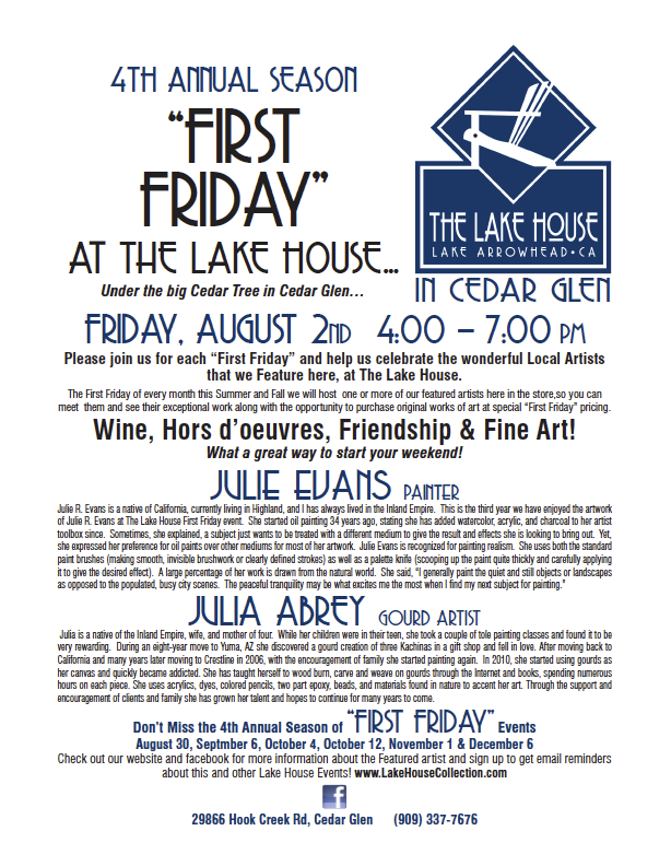 First Friday Aug 2nd