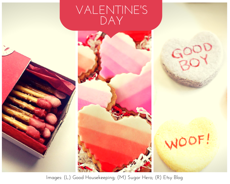 a collection of Valentine's Day treats and crafts on Pinterest