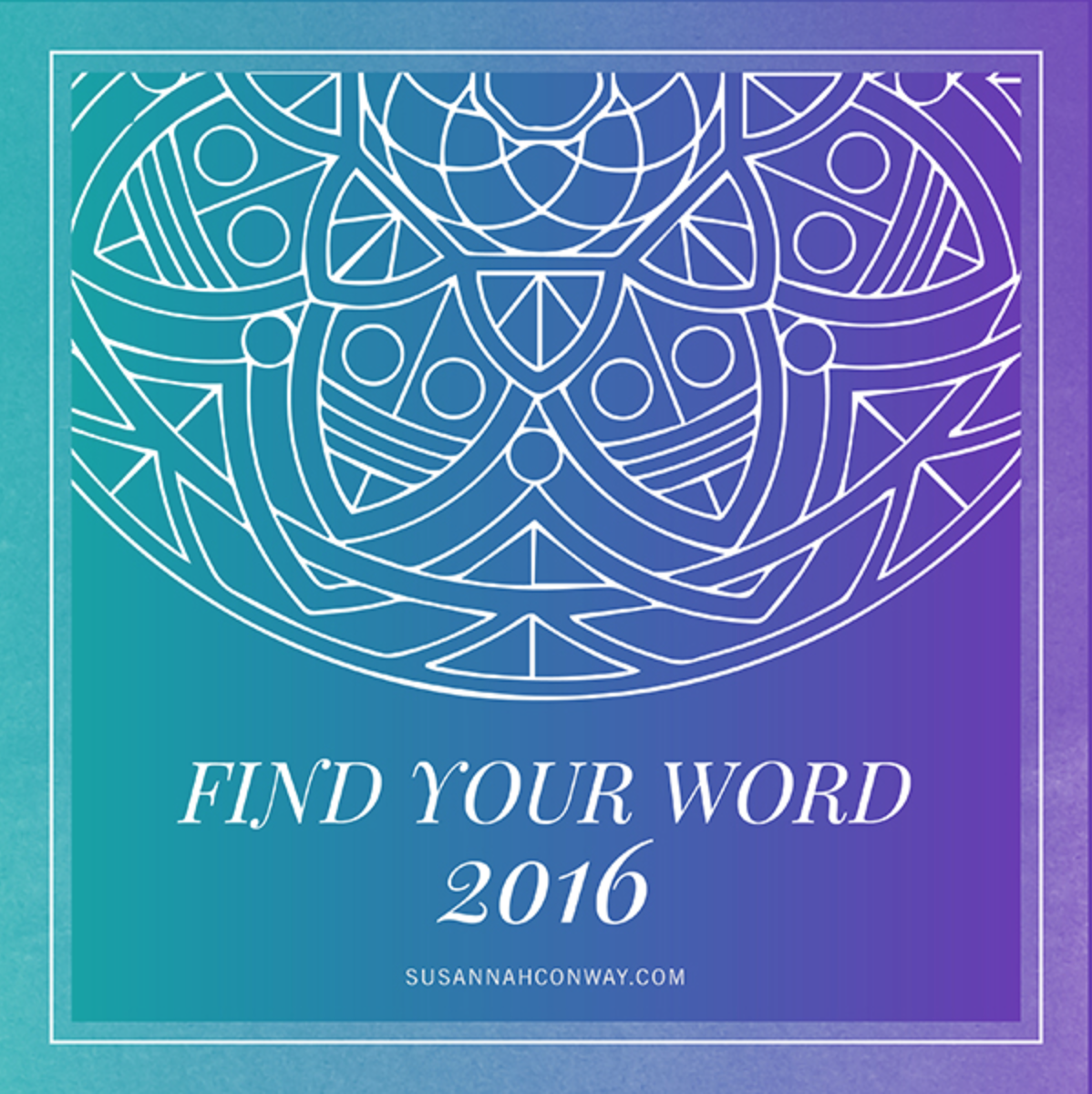 Find Your Word 2016 email course with Susannah Conway