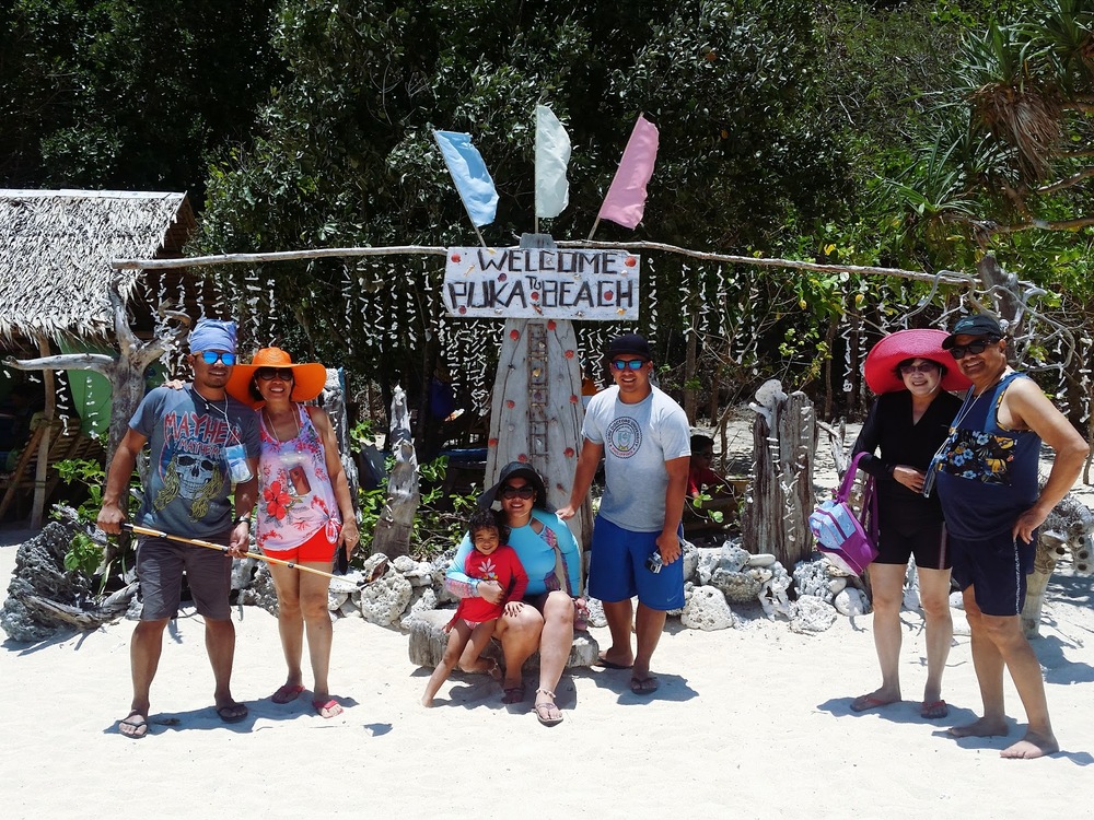 Boracay 2016 Part 2 family white sand beach palm trees blue sky toddler island hopping