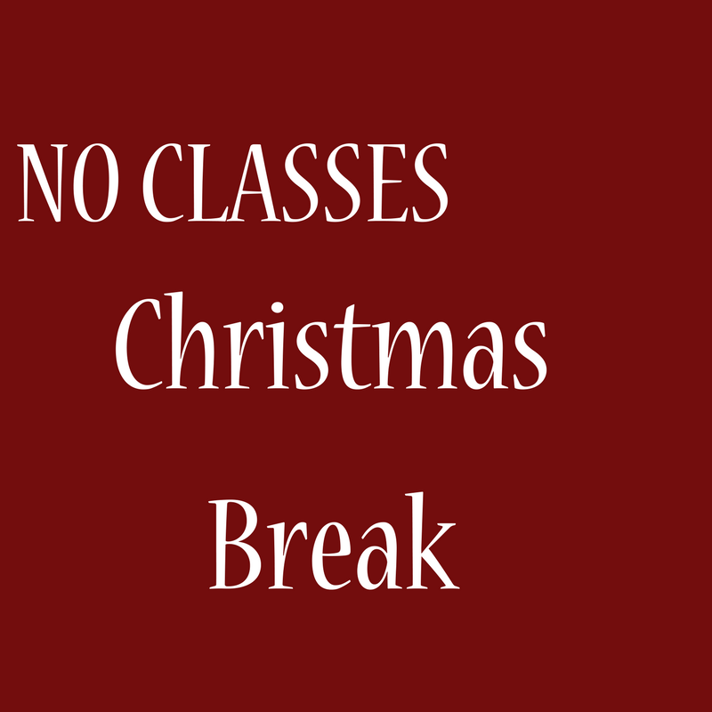 No Classes Christmas Break Dearmon Creative Arts School Theater