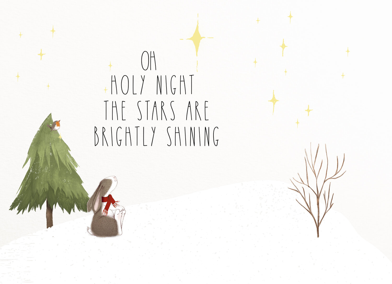 Rae Dunn Inspired Christmas Card 5x7 Template -Oh Holy Night — Impromptu  Photography