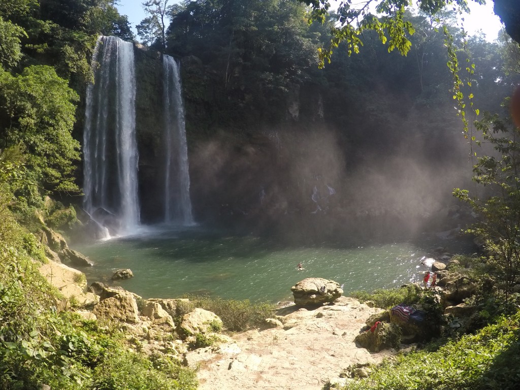 Misol-Ha Falls were beautiful and perfect for a swim in the pools below the falls.