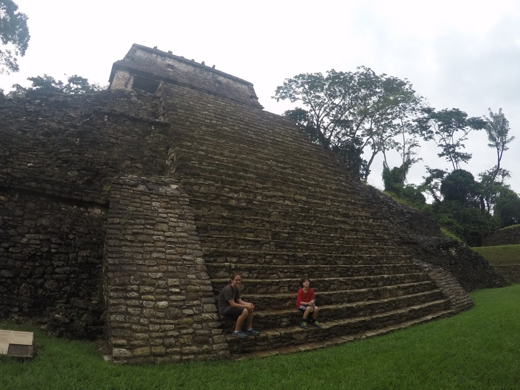 A European Count spent two years of his life living in the temple at the top of these steep steps. Coconut and J spent 10 minutes of their lives here pouting about having to visit the great Mayan site of Palenque