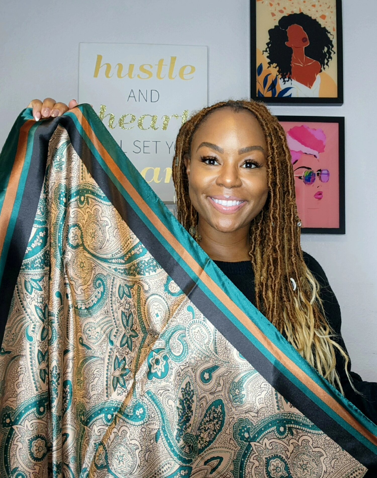 Silky Satin Scarf for Hairstyling and Preventing Hair Damage — NPTressTreats