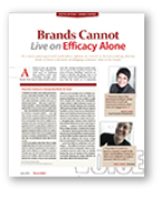 Brands can not live on efficacy alone