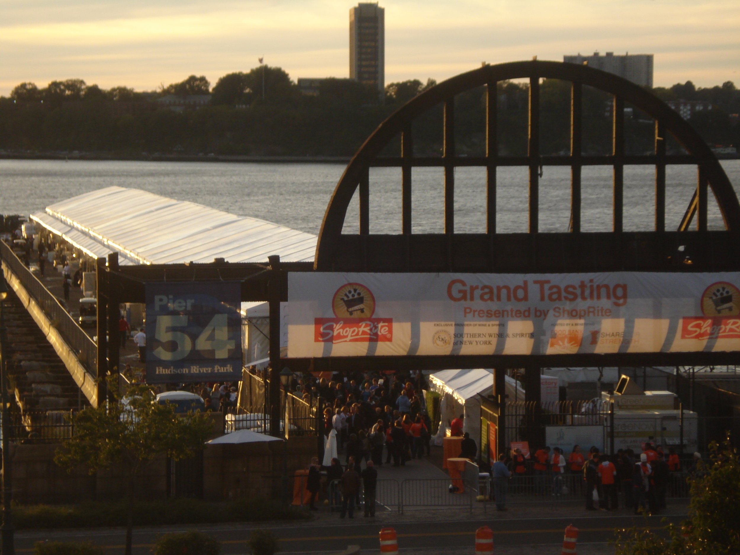The Grand Tasting tent on the Chelsea Pier seemed to stretch all the way to Jersey.