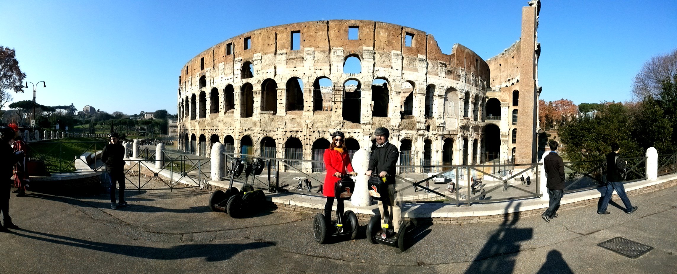 Segway joy at the Colosseum.