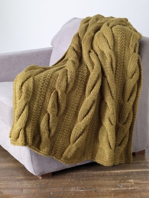 3 Ways To Knit Green And A Big Cable Coverlet Free Knitting