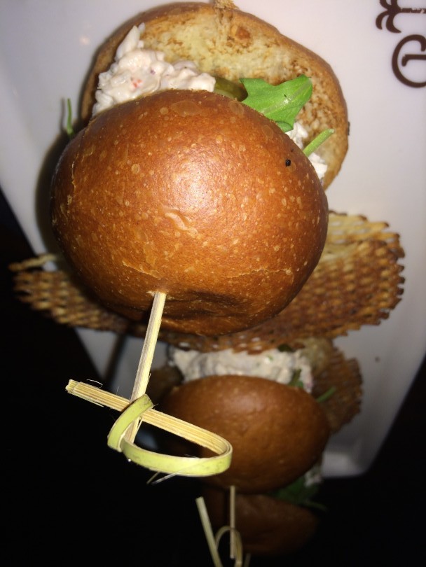 Lobster sliders at The Palm bar