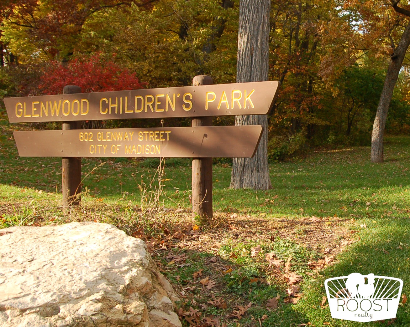 Glenwood Children's Park sign in the Dudgeon Monroe neighborhood.