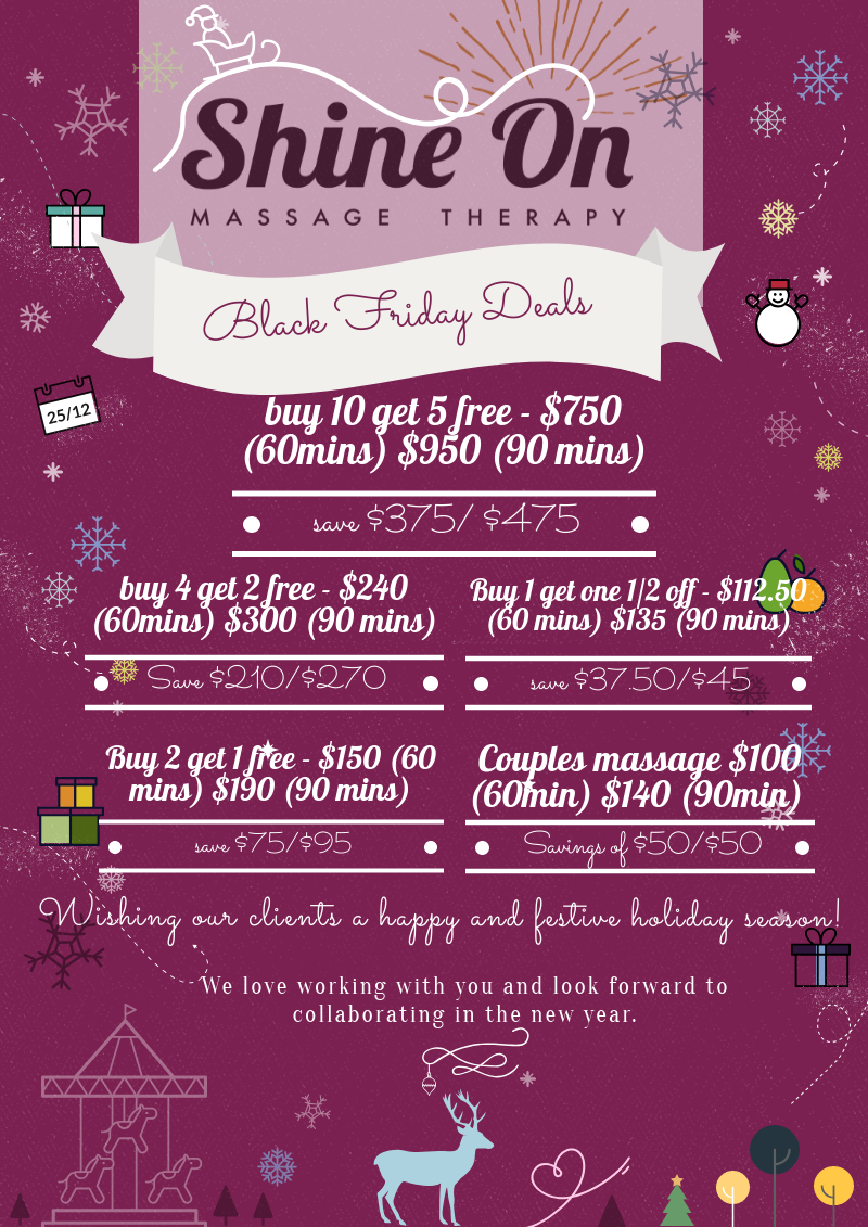 Black Friday Deals Shine On Massage Therapy