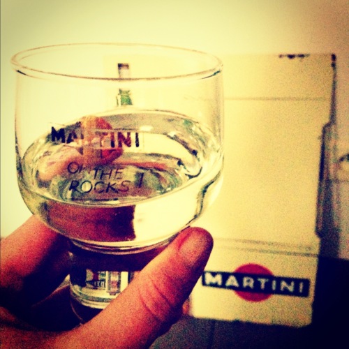 Martini on the rocks