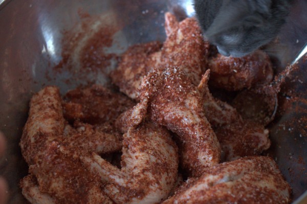 chicken wings with rub