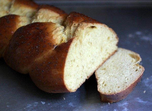 braided egg bread loaf