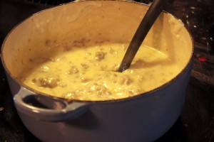 homemade sausage gravy