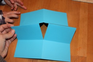 make a paper book - folded and cut