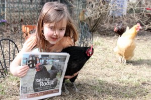 newspaper cover model chicken