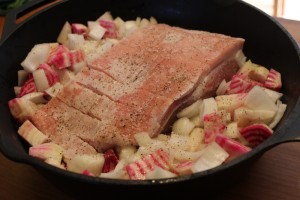 pork belly ready for braising