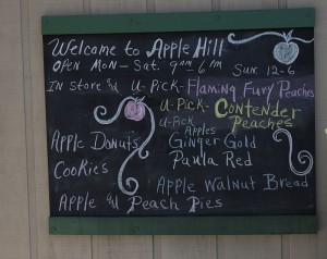 apple hill orchard chalkboard ohio