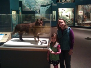 Lil, Rachel and balto at cleveland natural history museum