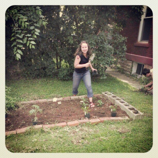 rachel gardening