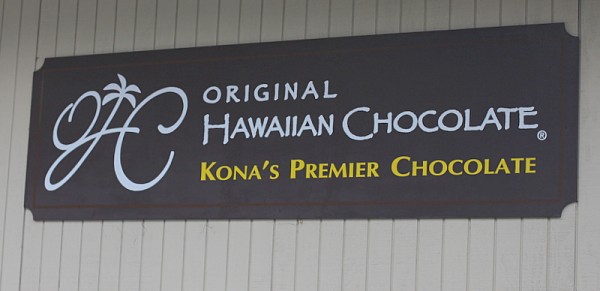 original hawaiian chocolate sign