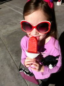 popsicle and sunglasses