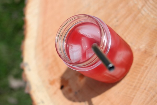 pink punch recipe with tea and rum
