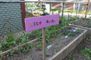 child's garden sign