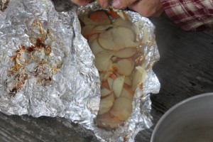 cooked potato packets