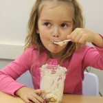 child eating jeni's ice cream 