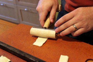 rolling puff pastry for buffie wellies