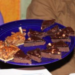 nut pie and chocolate cinnamon brownie