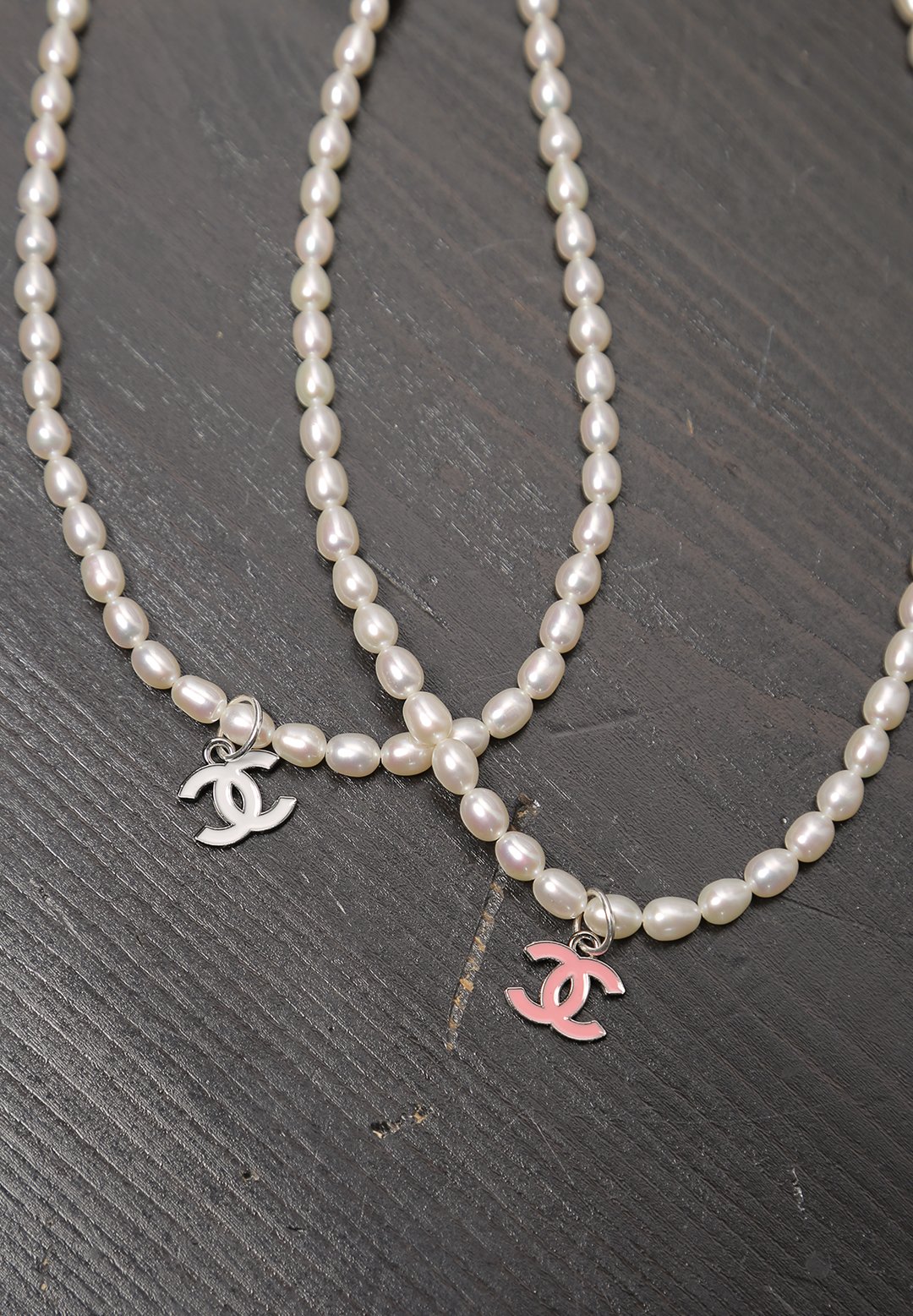 double c's pearl chain necklace — iamkoko.la