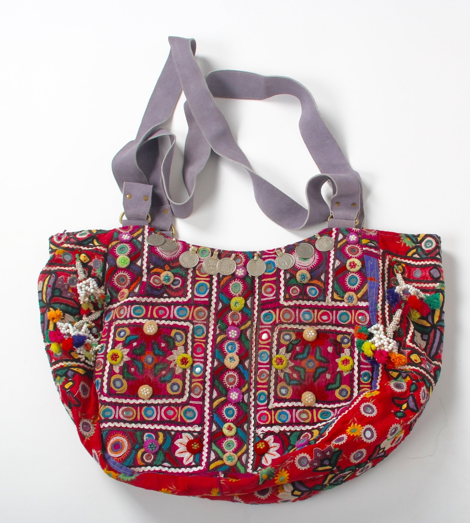 Tribal Shoulder Bag, Tote Pocket Book, Boho Purse with Gypsy Tussle, Canvas  and Vintage embroidery, Tribal Banjara bag, Bohemian Hippie OOAK — Colors  by Padmini