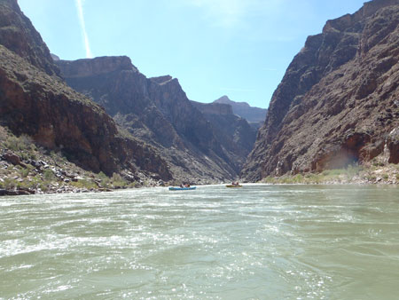Kim Weston on the Colorado River in the Grand Canyon