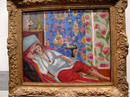 Kim Weston viewing Henri Matisse