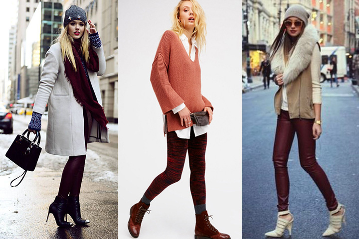 burgundy jeggings outfit