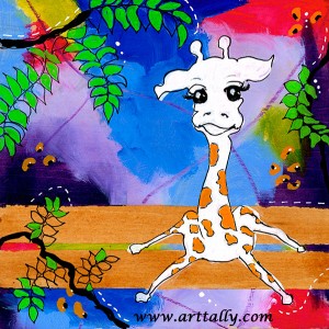 Happy giraffe arttally