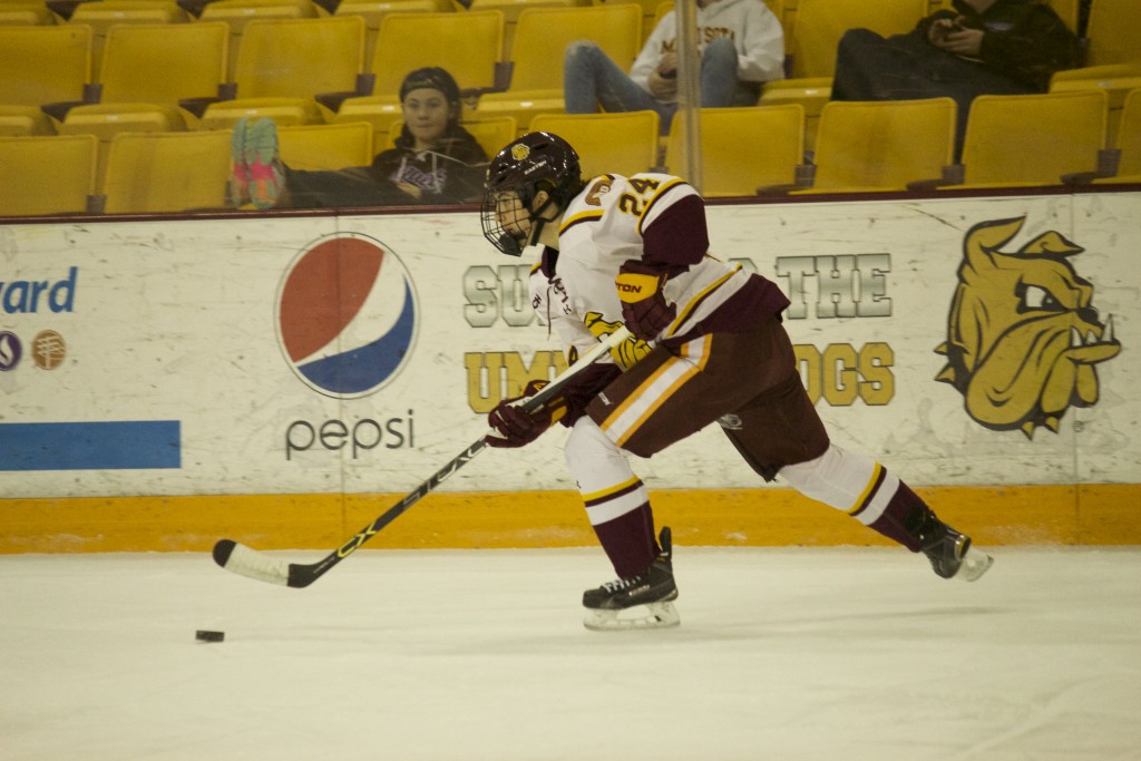 After recording a hat trick this past weekend, senior forward Michela Cava has had eight points in the last four games. BRAD EISCHENS/STATESMAN 