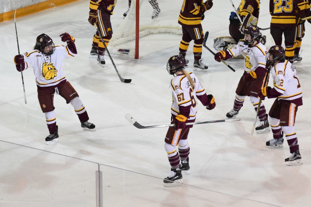 Michela Cava scored her fifth goal in the past four games a half minute after the Gophers jumped out to a 2-0 lead Saturday afternoon. ERIK GAFFRON/STATESMAN
